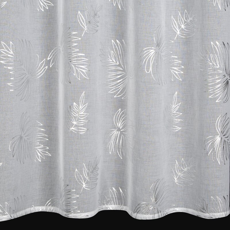 Firana gotowa Capri srebrna 140 X 250 CM – dodaje lekkości i blasku