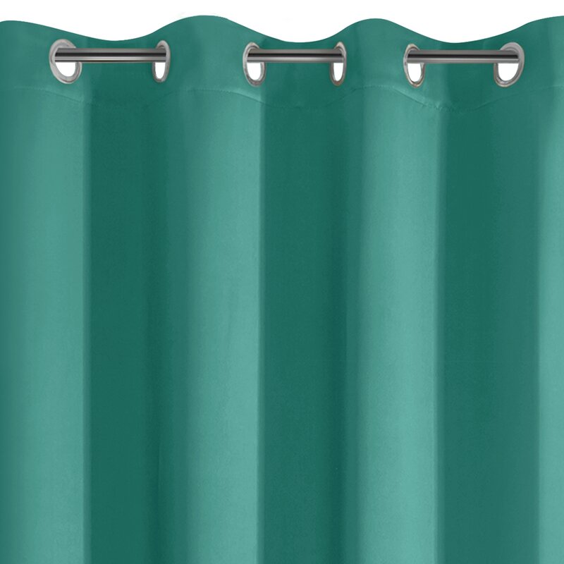 Zasłona gotowa D91 turkusowa 140 x 250 cm – zaciemniająca i stylowa