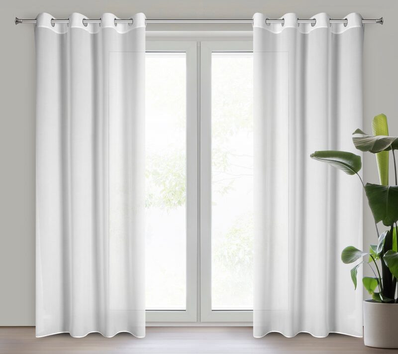Firana gotowa Venus biała 140 X 250 cm – delikatny szyfon