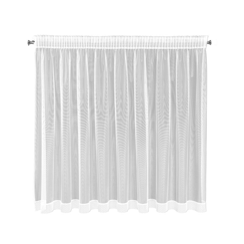 Firana gotowa Nel biała 350 X 145 CM – rozświetla wnętrze