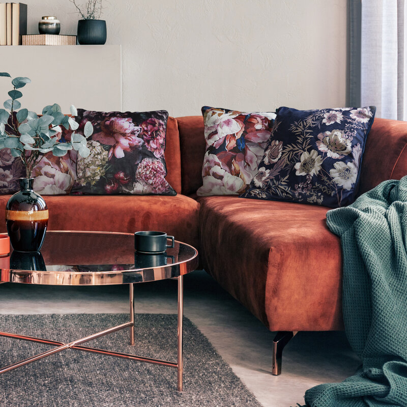 Poszewka velvet szara 45 x 45 cm – dodaj przytulności