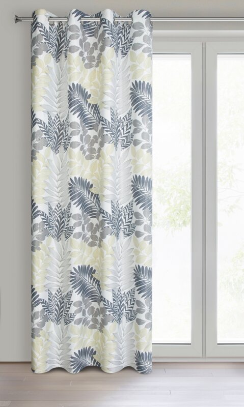 Zasłona gotowa D91 NINA biały 140 x 250 cm – zaciemnia pomieszczenie