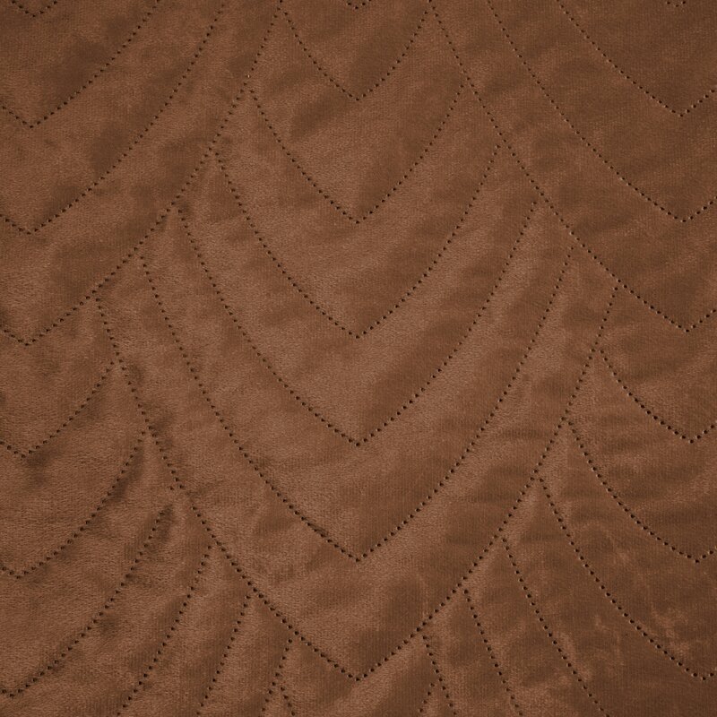 Narzuta welurowa ceglana 170x210 cm – doda przytulności