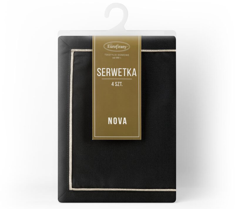 Podkładki-serwetki czarne 30x40 cm – dodaj wyrafinowania stołowi