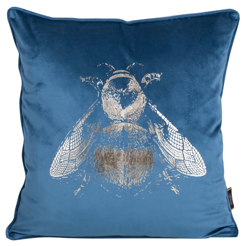 Poszewka dekoracyjna Blink niebieska 45 x 45 cm – stylowy akcent