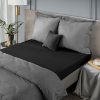 Prześcieradło Nova czarne 160 x 210 cm – gładkie i eleganckie