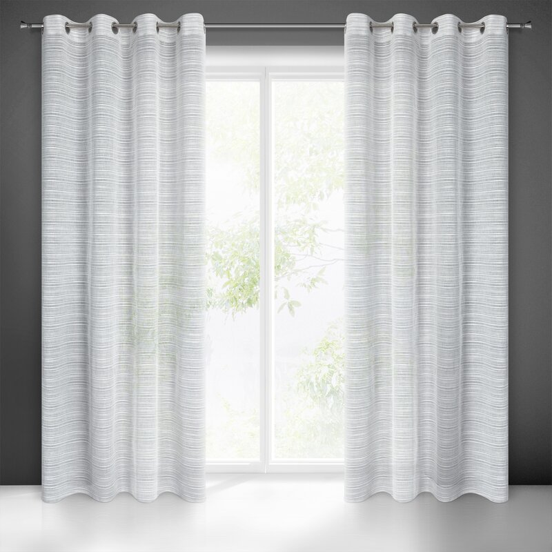 Firana gotowa Aria szara 140 x 250 cm – subtelna dekoracja okna