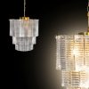 Lampa wisząca Dalia złota fi 42 x 50 cm – luksusowy blask