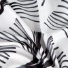 Zasłona gotowa KARIN biała 140 X 250 CM – z geometrycznym wzorem Art Deco