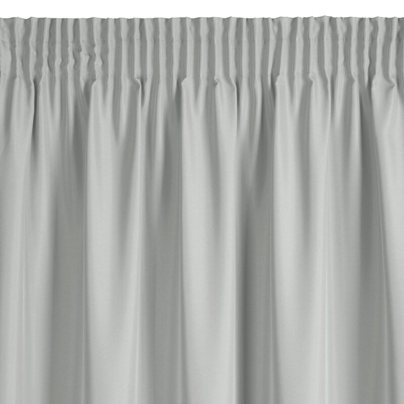 Zasłona gotowa Rita srebrna 140 X 270 cm – miękkie matowe wykończenie