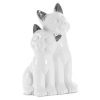 Figurka ceramiczna kot biały 20 x 11 x 12 cm – urocza ozdoba