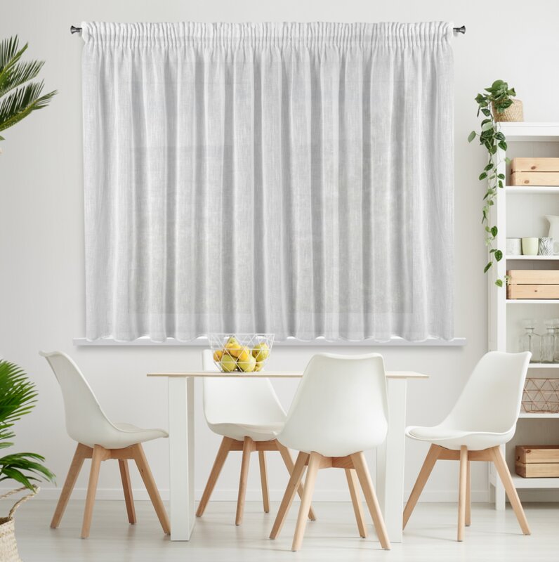 Firana gotowa Carla biały 300 x 145 cm – rozprasza światło