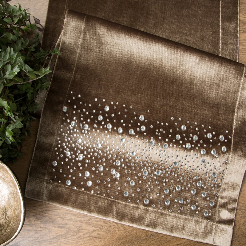 OBRUS ROYAL 2 35 X 140 CM CIEMNOBEŻOWY