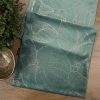 Obrus błyszczący Blink 16 ciemnomiętowy 35 x 180 cm – doda blasku stołowi