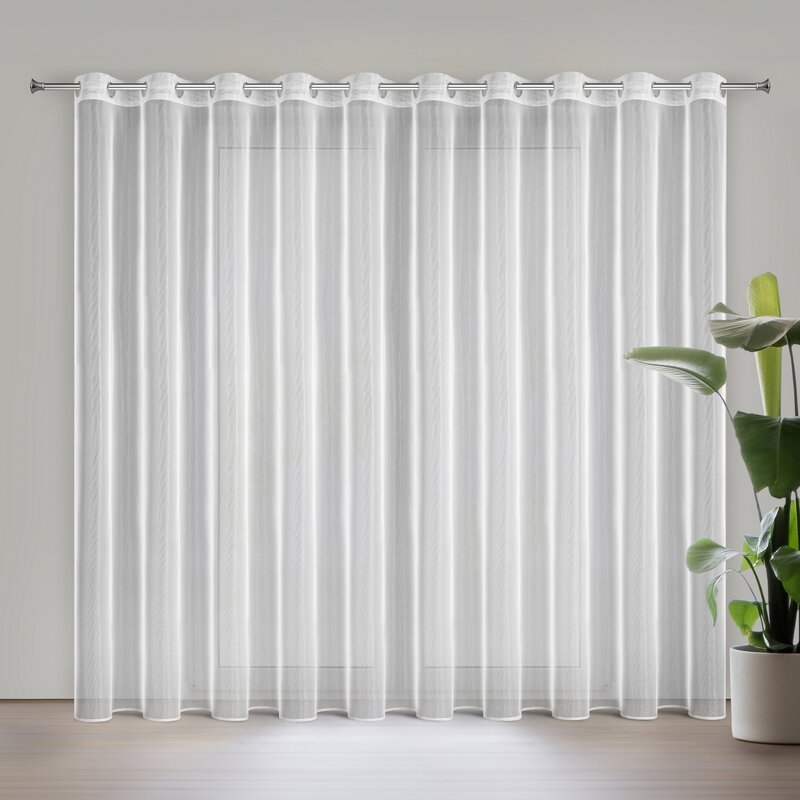Firana gotowa ESEL biała 350 x 250 cm – rozświetla wnętrze