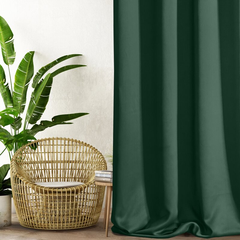 ZASŁONA GOTOWA D91 PARISA NA TAŚMIE 135 X 270 CM ZIELONY