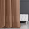 Zasłona gotowa D91 ADORE jasnobrązowa 140 x 250 cm – średnie zaciemnienie