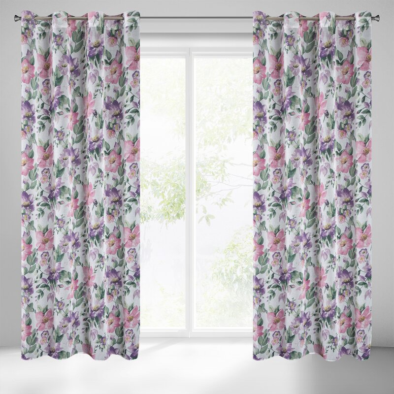 ZASŁONA GOTOWA IRIS 135 X 250 CM BIAŁY