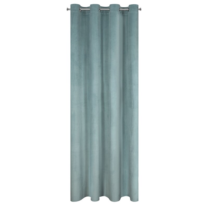 Zasłona gotowa Melanie szałwiowa 140 X 250 CM – miękka i elegancka