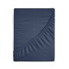 Prześcieradło jersey granatowe 180 x 200 x 30 cm – idealne na co dzień
