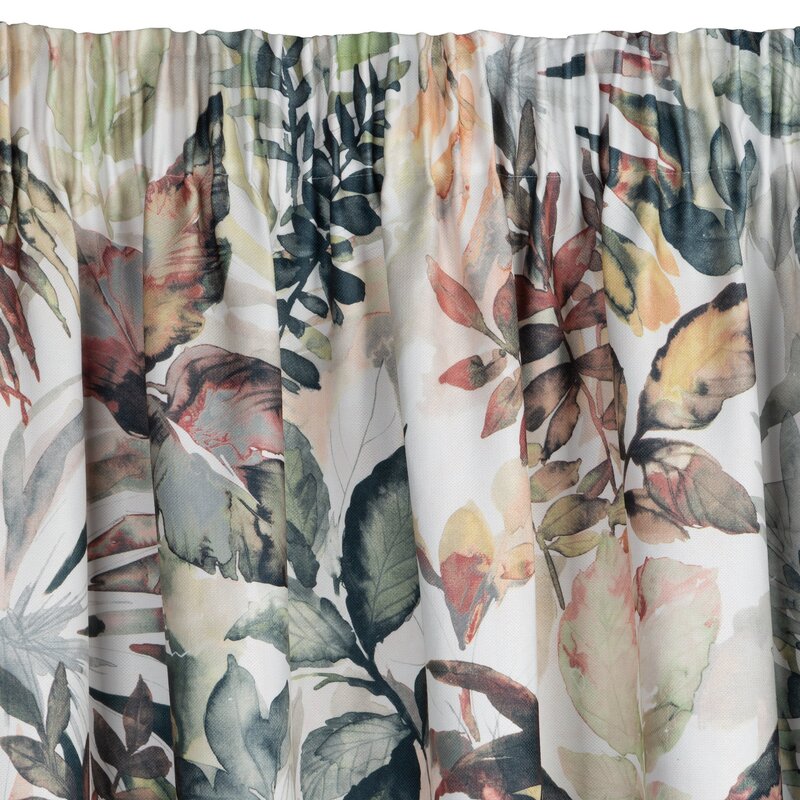 Zasłona gotowa Lilia biała 140 X 270 CM – delikatny kwiatowy wzór