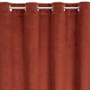 Zasłona gotowa welwet ceglasta 140 x 250 cm – ociepla wnętrze