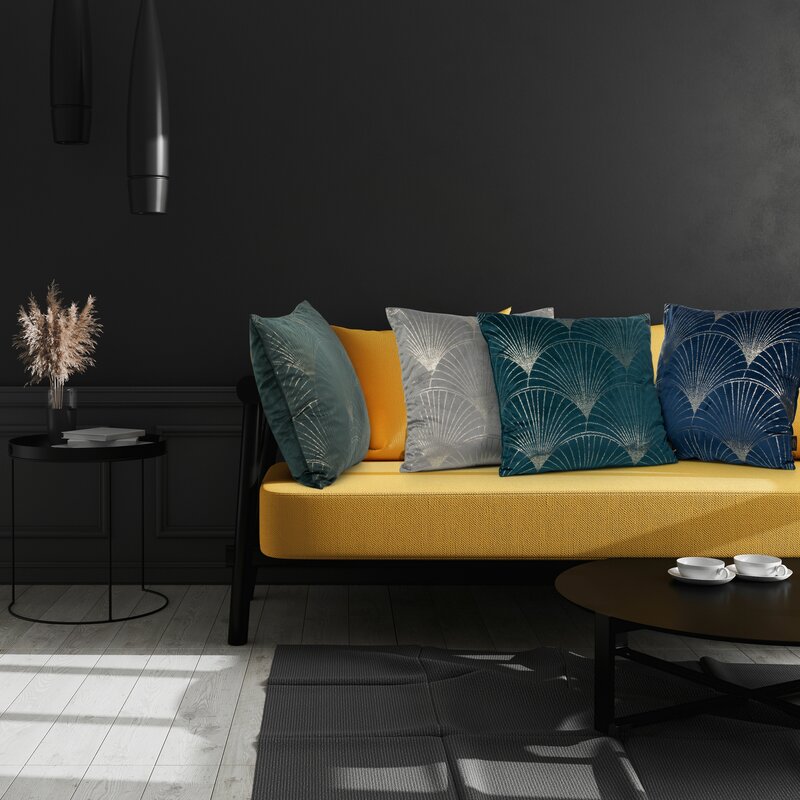 Poszewka Blink 21 granatowa 45 x 45 cm – doda blasku wnętrzu