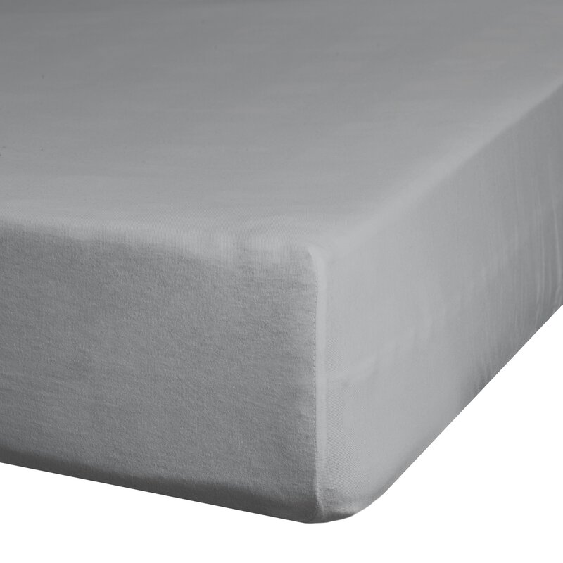 Prześcieradło jersey stalowe 220 x 200 x 30 cm – miękkie i trwałe