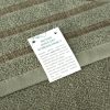 Ręcznik do rąk 30x50 cm bawełniany kolor oliwkowy z ozdobną bordiurą 380 g/m2 SABA – miękki i chłonny