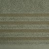 Ręcznik kąpielowy 70X140 cm bawełniany kolor oliwkowy z ozdobną bordiurą 380 g/m2 SABA – miękki i chłonny