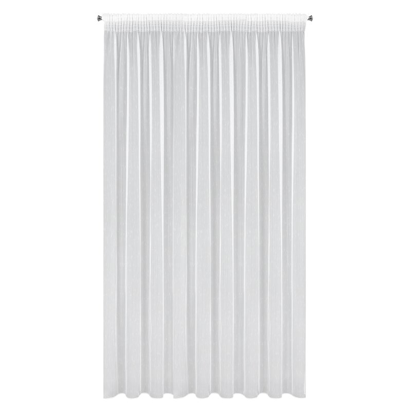 Firana gotowa deszczyk biała 350 x 270 cm – rozjaśnia wnętrze