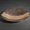 Misa szklana Demi brązowa 39 x 8 cm – ozdoba stołu