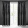 Zasłona gotowa Aggie czarna 140 X 270 CM – miękka i elegancka