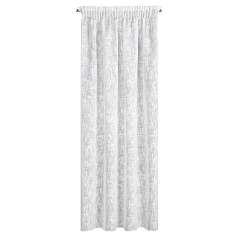 Zasłona gotowa Liren biała 140 x 270 cm – rozjaśnia wnętrze