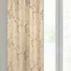 Zasłona welwetowa WERA kremowa 140 X 250 cm – z marmurowym wzorem