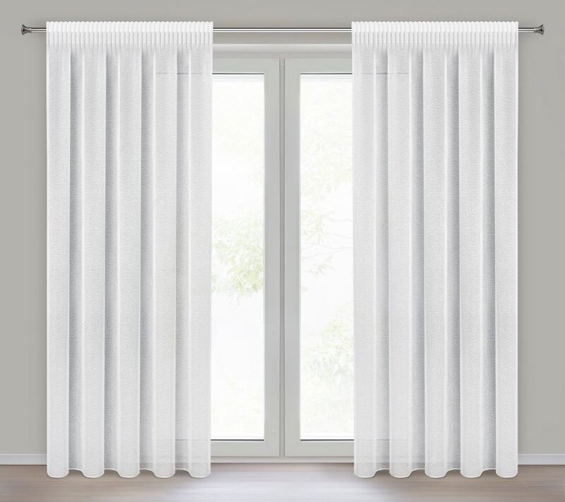 Firana gotowa Rain biała 140 x 270 cm – rozjaśnia wnętrze