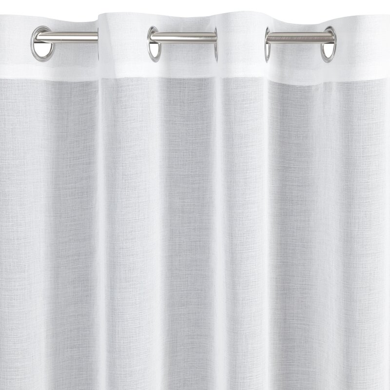 Firana gotowa Lana biała 350 X 250 cm – rozjaśnia wnętrze
