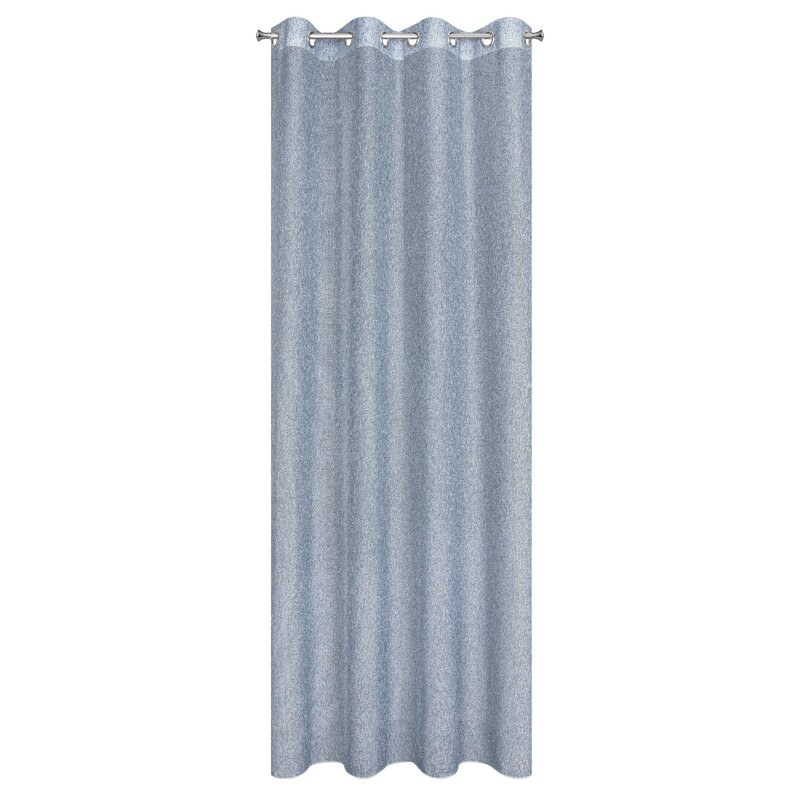 Zasłona gotowa Palermo szaro-niebieska 140x250 cm – rozproszone światło