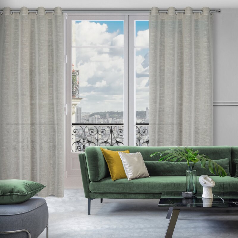 Zasłona gotowa Amari beżowa 140 X 250 cm – delikatnie rozprasza światło