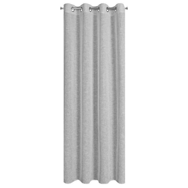Zasłona gotowa Amari stalowa 140 X 250 cm – do salonu i sypialni
