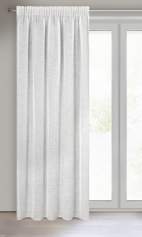 Zasłona gotowa Katrin naturalna 140 X 270 CM – do salonu i sypialni