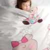 Komplet pościeli dziecięcej KID 13 biała 100 X 135 CM – 100% bawełna