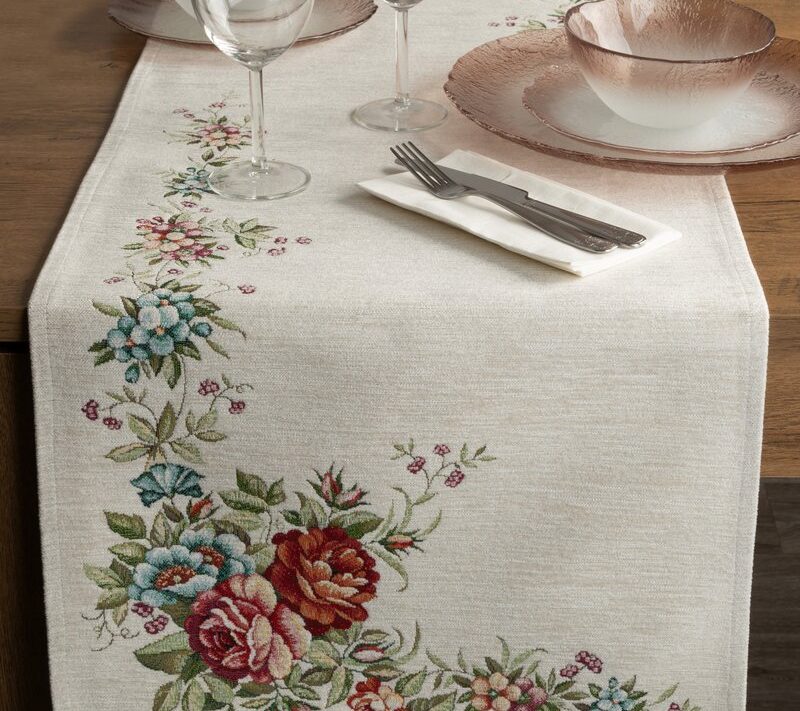 Obrus gobelin SZE/CHO/1233 naturalny 40x100 cm – wprowadza przytulność