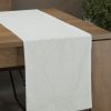 Bieżnik błyszczący biały 35 x 140 cm – doda blasku wnętrzu