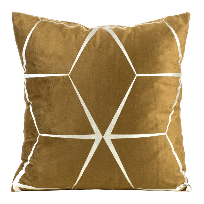 Poszewka Blink 45 x 45 cm złota – doda blasku wnętrzu