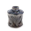 Wazon ceramiczny Alda granatowy fi 13 x 14 cm – na suszone kwiaty