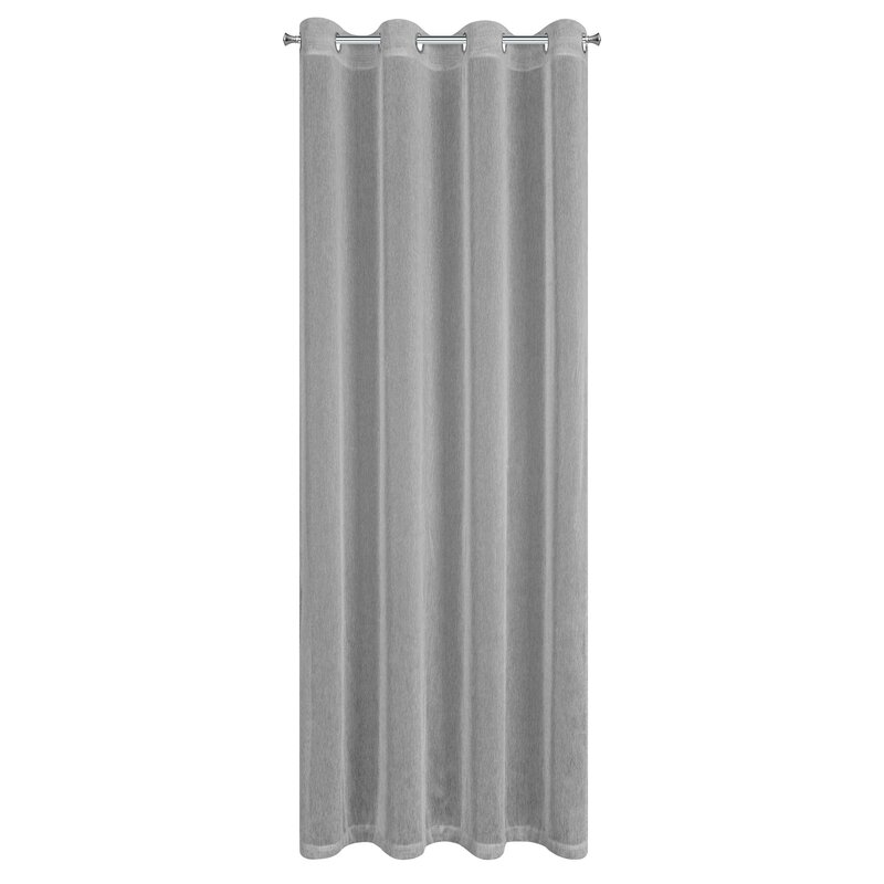 Zasłona gotowa Adela stalowa 140 x 250 cm – rozproszone światło
