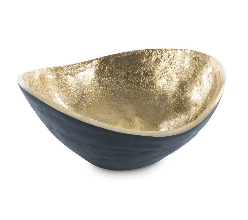 Misa metalowa Pedro1 granatowa 16 x 16 x 8 cm – błyszczące wnętrze
