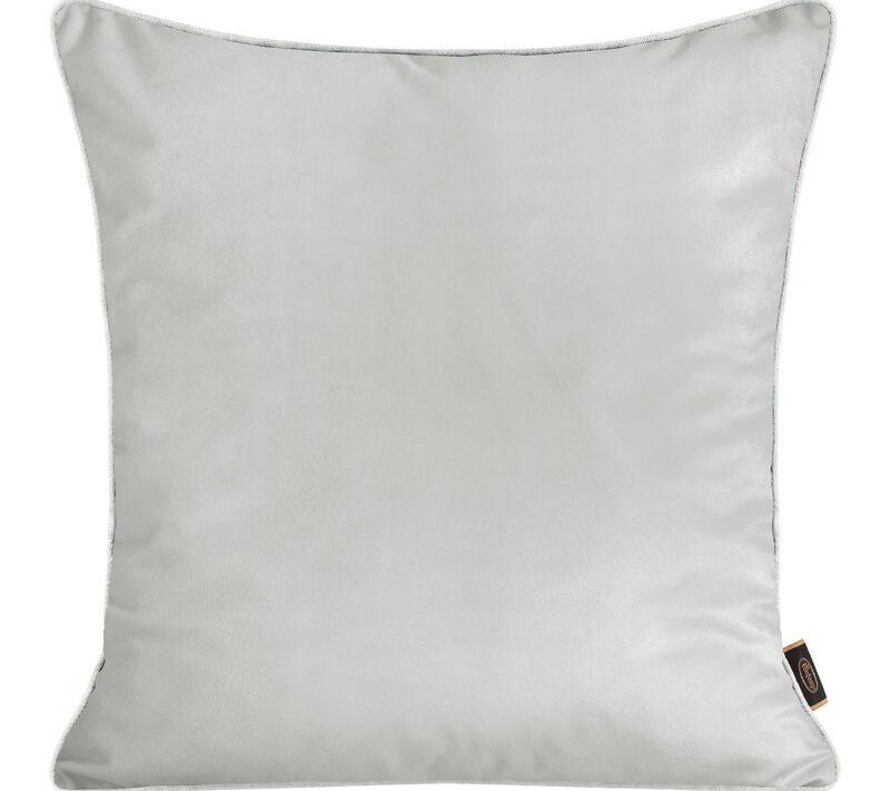 Poszewka dekoracyjna jasnopopielata 45 x 45 cm – doda wnętrzu komfortu