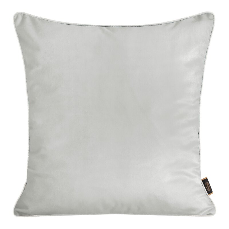 Poszewka dekoracyjna jasnopopielata 45 x 45 cm – doda wnętrzu komfortu